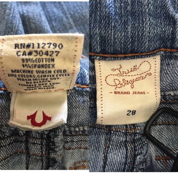 True Religion Painted Horseshoe Flap Altered - Picture 7 of 7